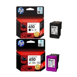 HP 650 Siyah-renkli Orjinal Kartuş - Hp