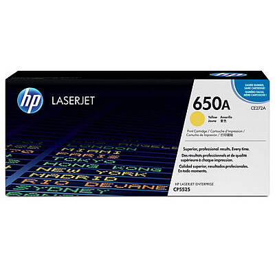 HP 650A CE272A Sarı Orijinal Toner - 1