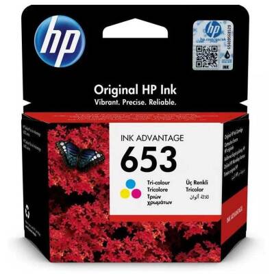 Hp 653-3YM74AE Renkli Orijinal Kartuş - 1