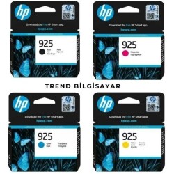 HP 925 4'lü Takım ve Seti Orijinal Mürekkep Kartuş 925-Set, one size - Hp
