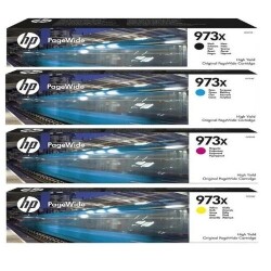 HP 973X 4'lü Takım C/m/y/bk Hp Pagewide Pro 452DW / 477DW Mfp Kartuş - Hp