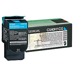 Lexmark C540 C540H1CG Mavi Yüksek Kapasiteli Orijinal Toner - Lexmark