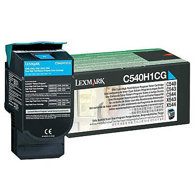 Lexmark C540 C540H1CG Mavi Yüksek Kapasiteli Orijinal Toner - 1