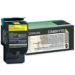 Lexmark C540 C540H1YG Sarı Yüksek Kapasiteli Orijinal Toner - Lexmark
