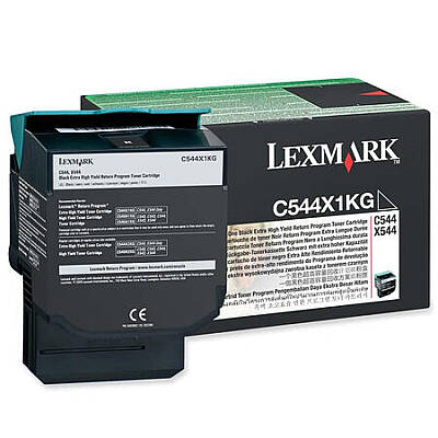 Lexmark C544 C544X1KG Siyah Ekstra Yüksek Kapasiteli Orijinal Toner - 1