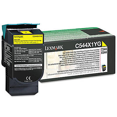 Lexmark C544 C544X1YG Sarı Ekstra Yüksek Kapasiteli Orijinal Toner - 1
